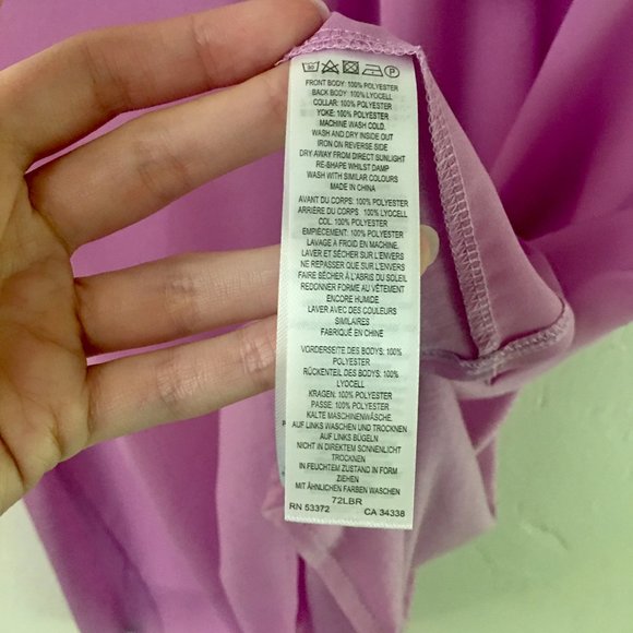 French Connection NWT Lilac Lavender Crepe Satin High Neck Sleeveless Blouse - Picture 6 of 10